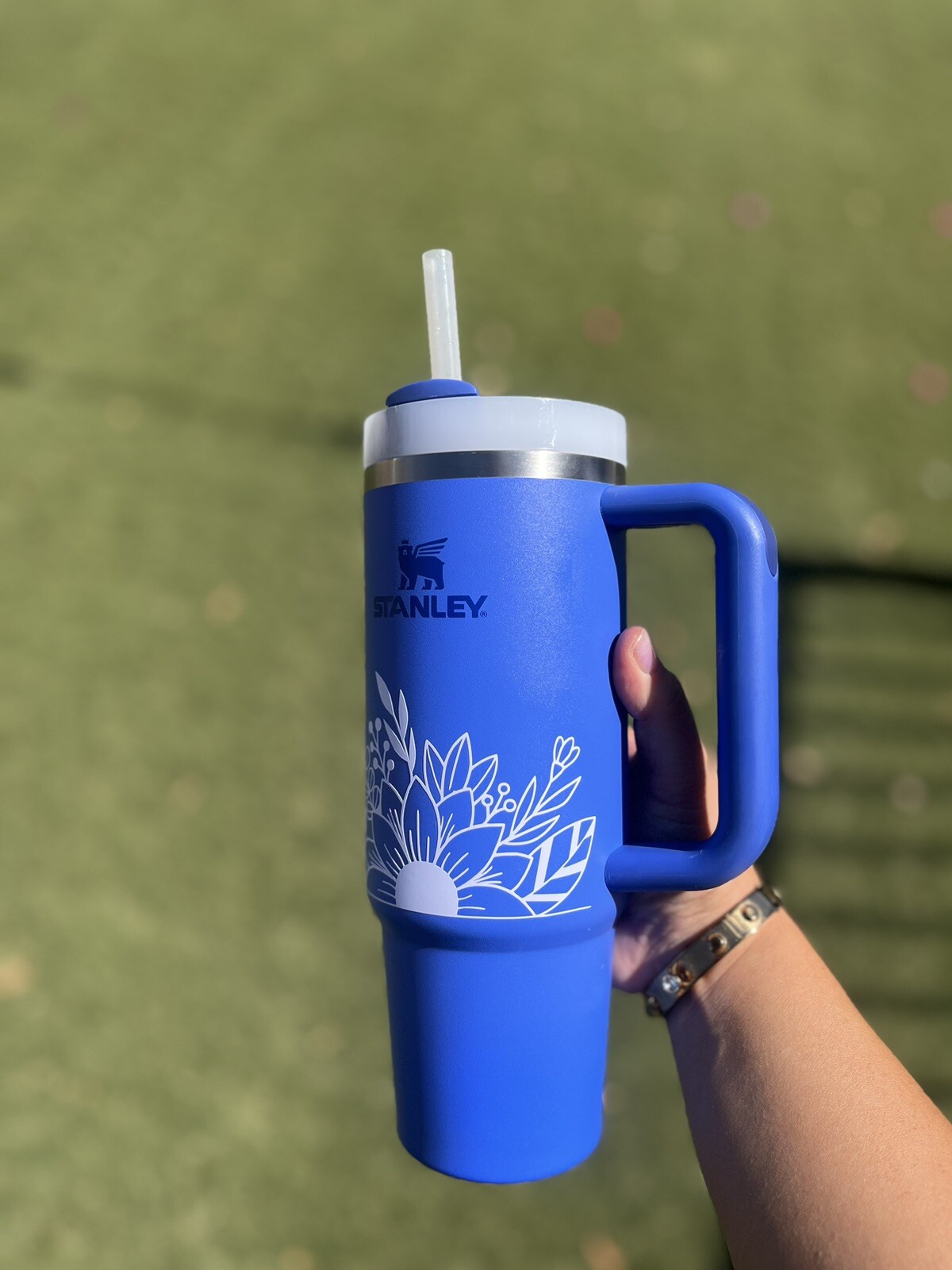 1x Piece Stanley Tumbler Flower Accessories 40oz 30oz Vinyl Sticker Decal
