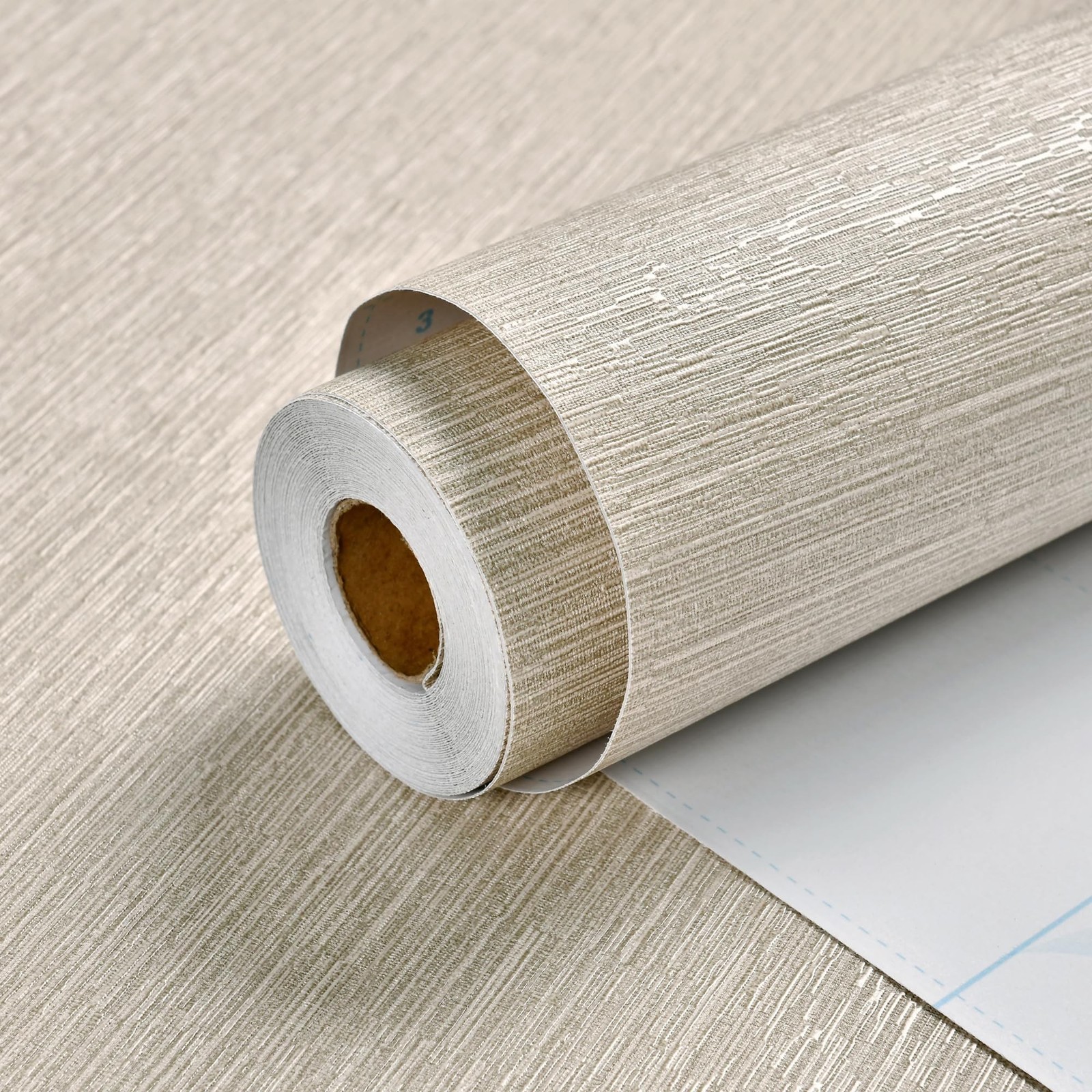 Haimin Grasscloth Wallpaper Peel and Stick 20.9in X 393in Fabric Contact Pape…