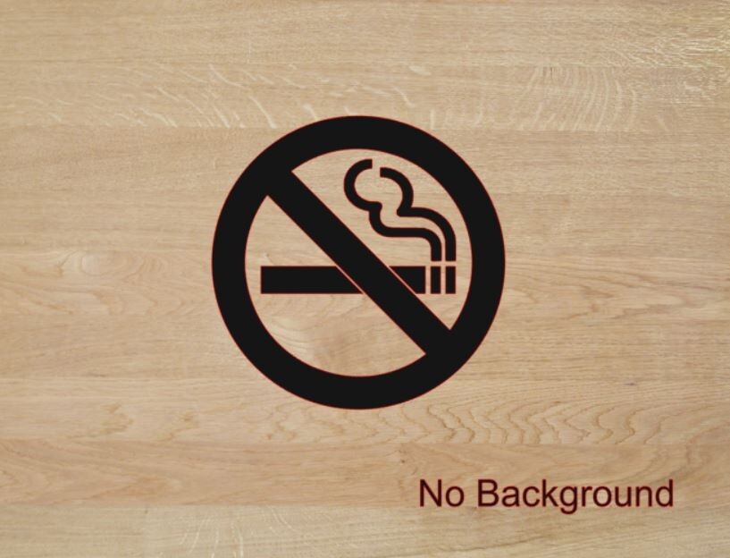 NO SMOKING Sign Sticker PICK SIZE COLOR Vinyl Decal Warning Smoke Wall Window