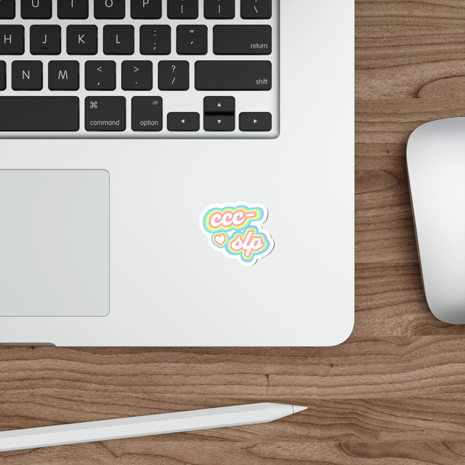 CCC-SLP Retro Pastel Die-Cut Cute Vinyl Sticker Speech Languag Pathologist Gift