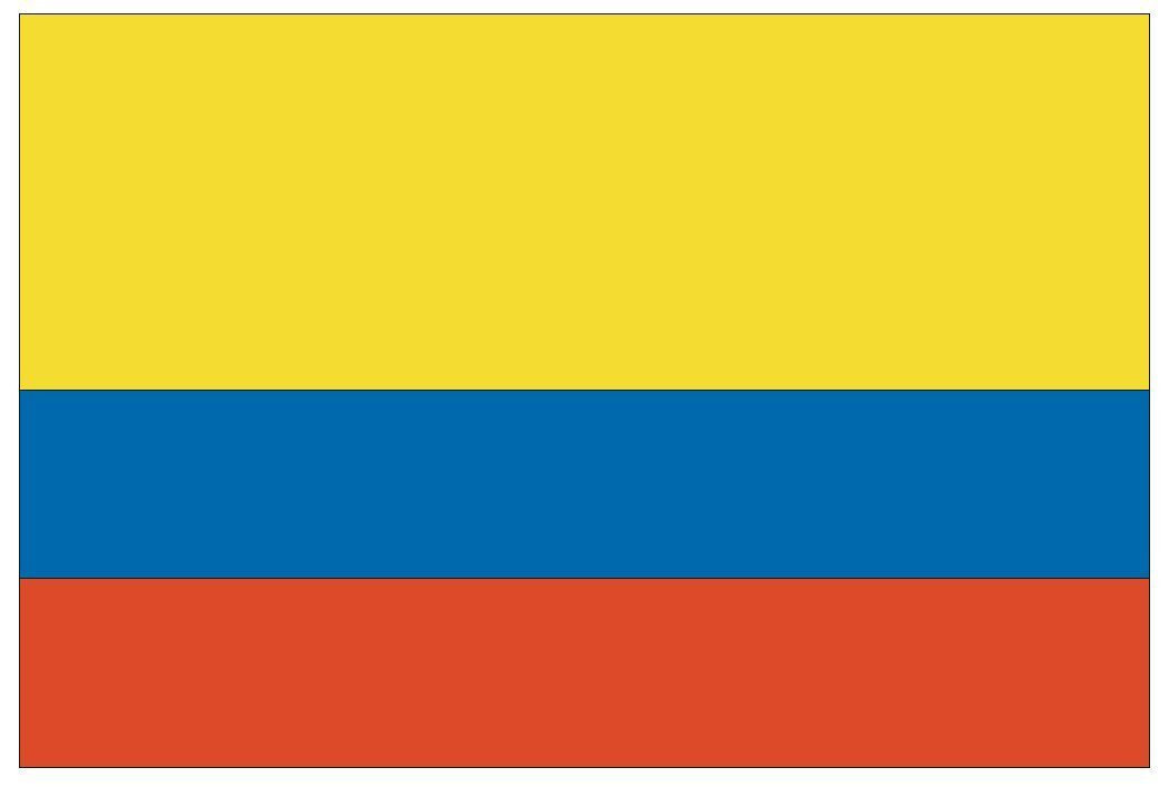 Colombia Flag Sticker Decal F101