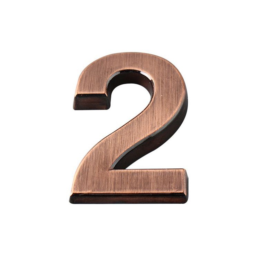 Hotel Room Number Plate Sign 3D effect Door Number Plaque with Bronze Numbers