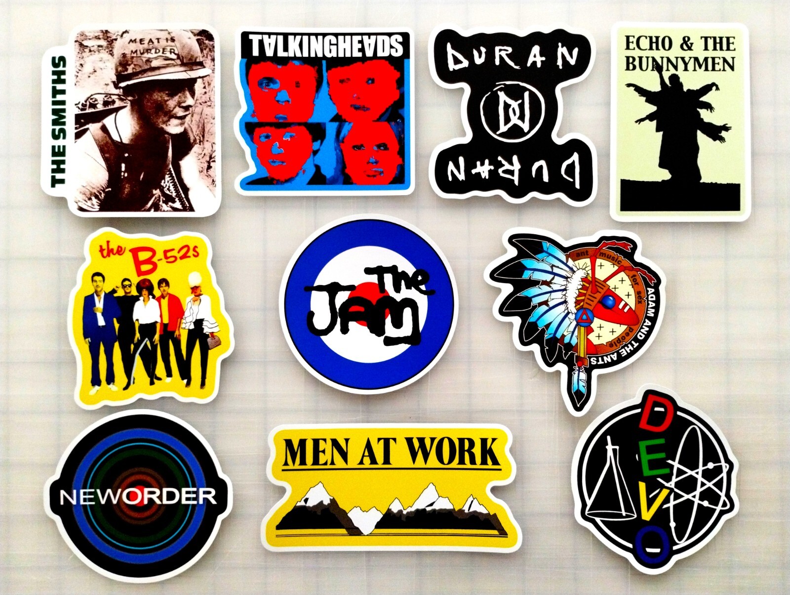 New Wave Vinyl Sticker Lot (10 Pack) SET 1 punk pop goth dark gothic post dance