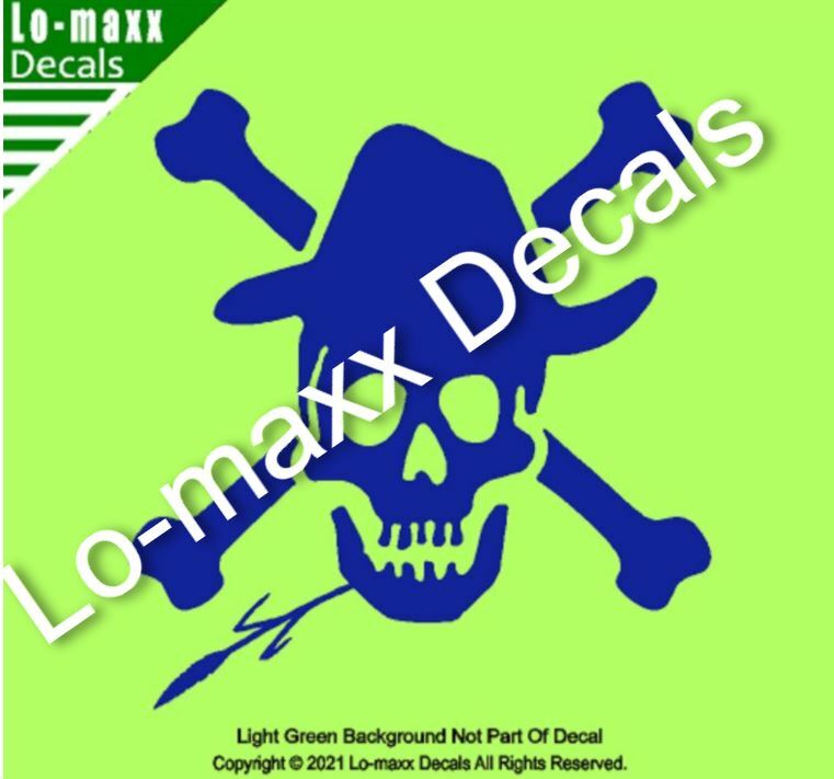 Country Boy Hillbilly Farmer Skull And Crossbones Original Die Cut Vinyl Decal