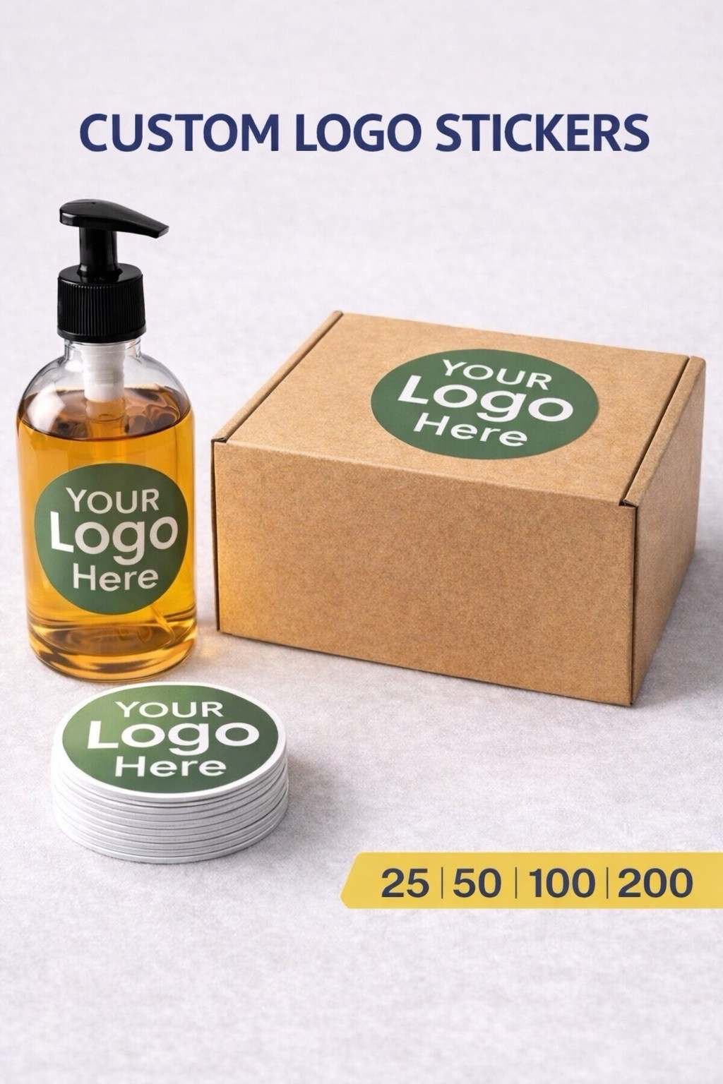 Custom Logo Die Cut Sticker Personalized Business Label Waterproof Vinyl Decal