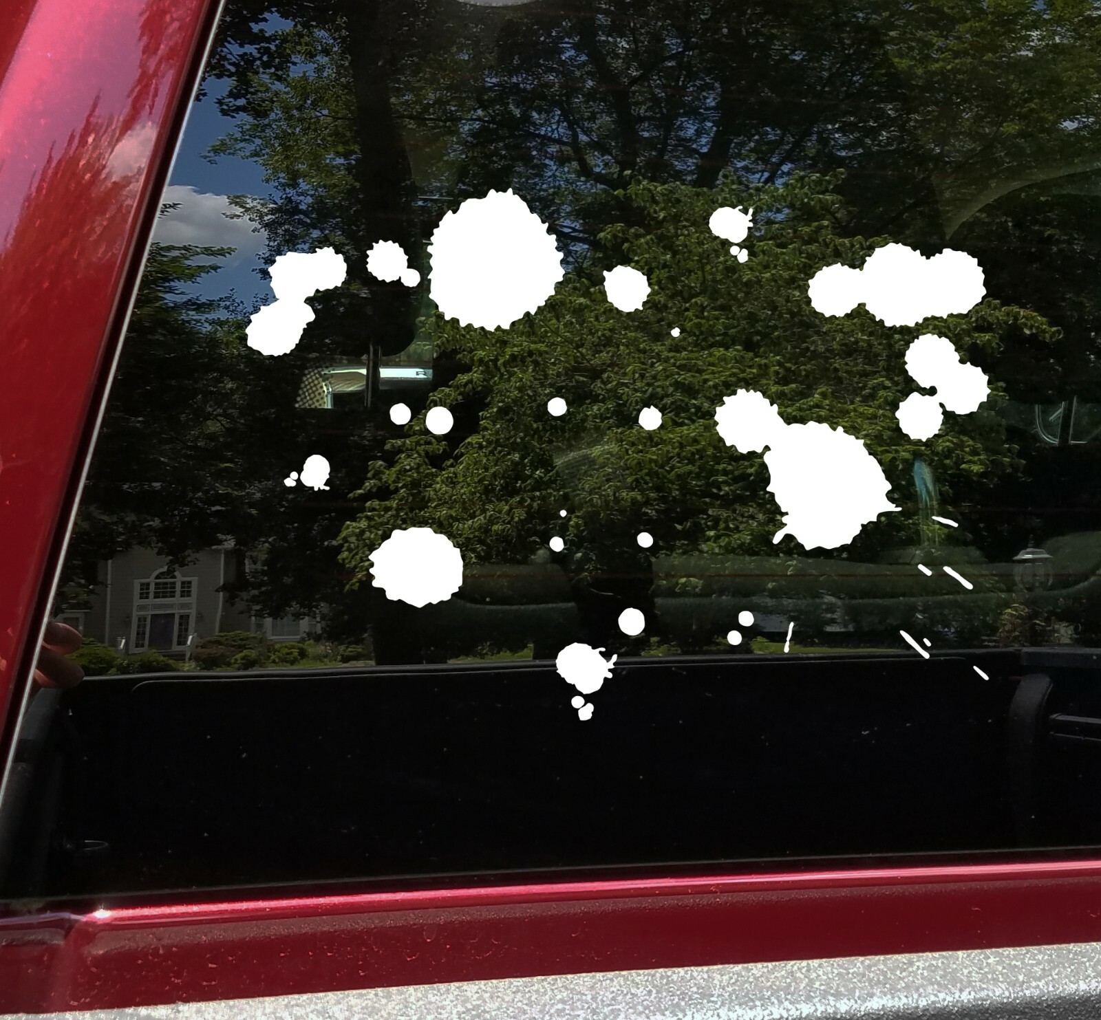 Blood Splatter Vinyl Decal – Alien Goo Paint Spill Car Graphics Die Cut Sticker