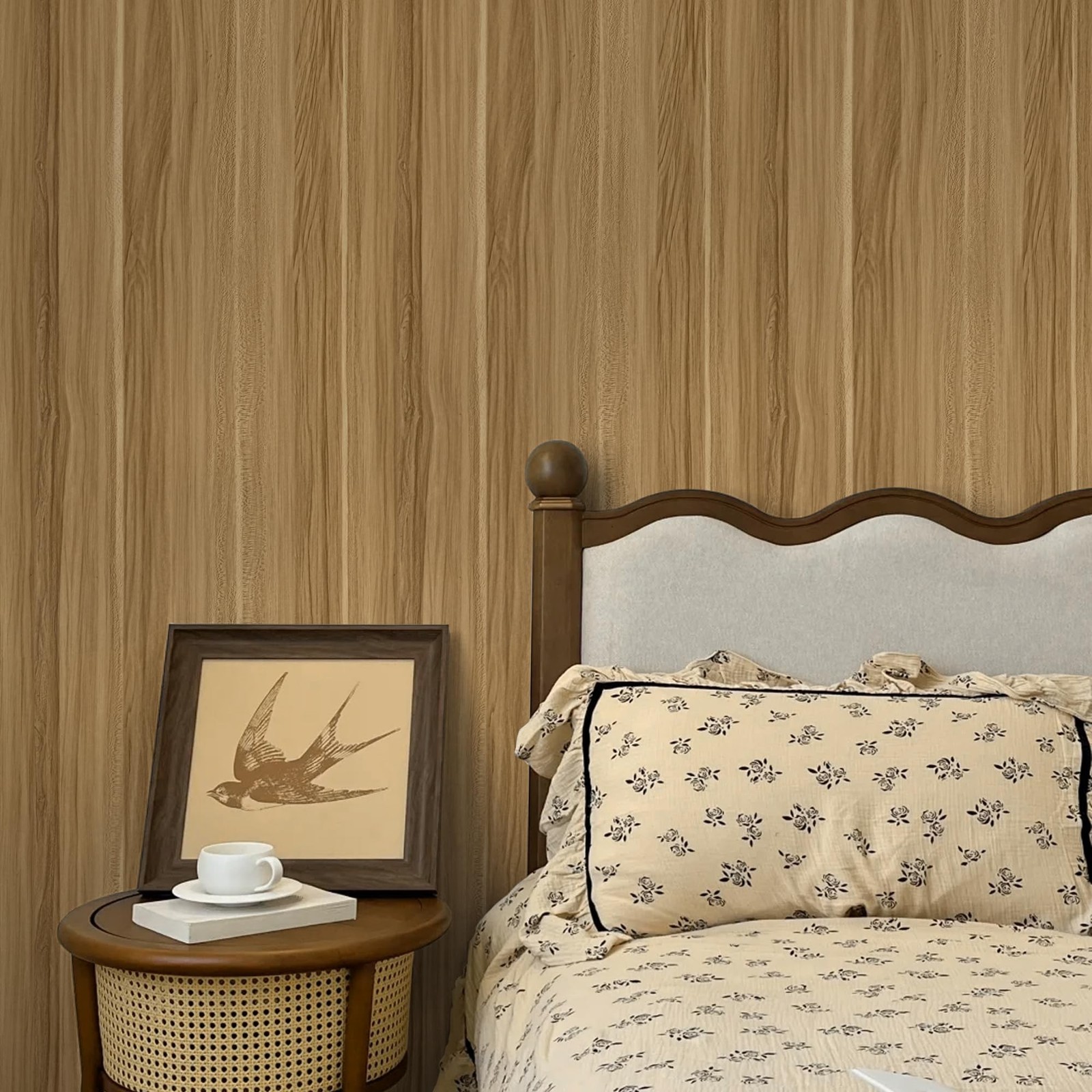 Decoroom Wood Grain Contact Paper Peel and Stick Wallpaper Brown Faux Wooden …