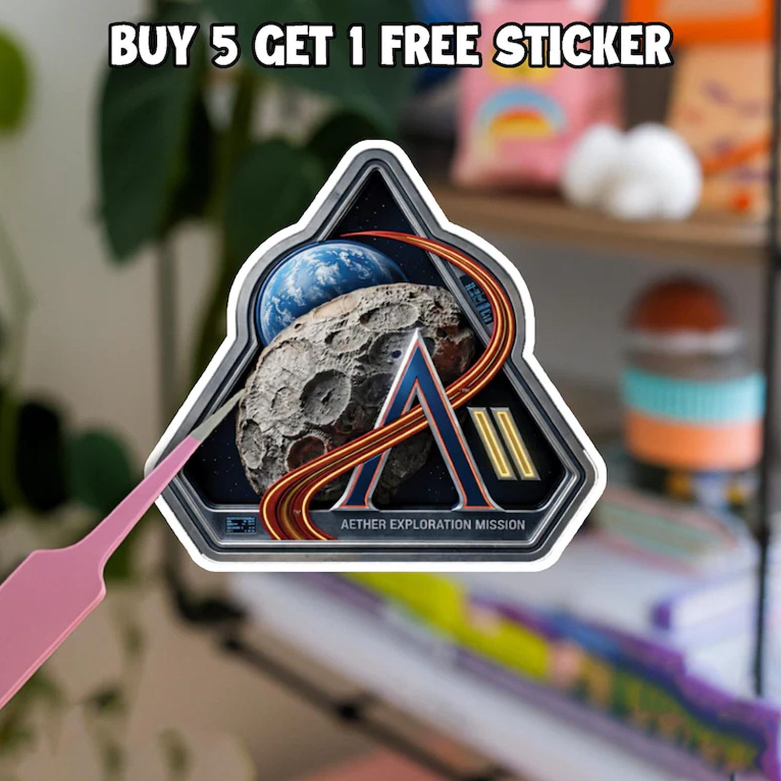 Artemis II Mission Patch Sticker NASA Space Vinyl Decal Gift