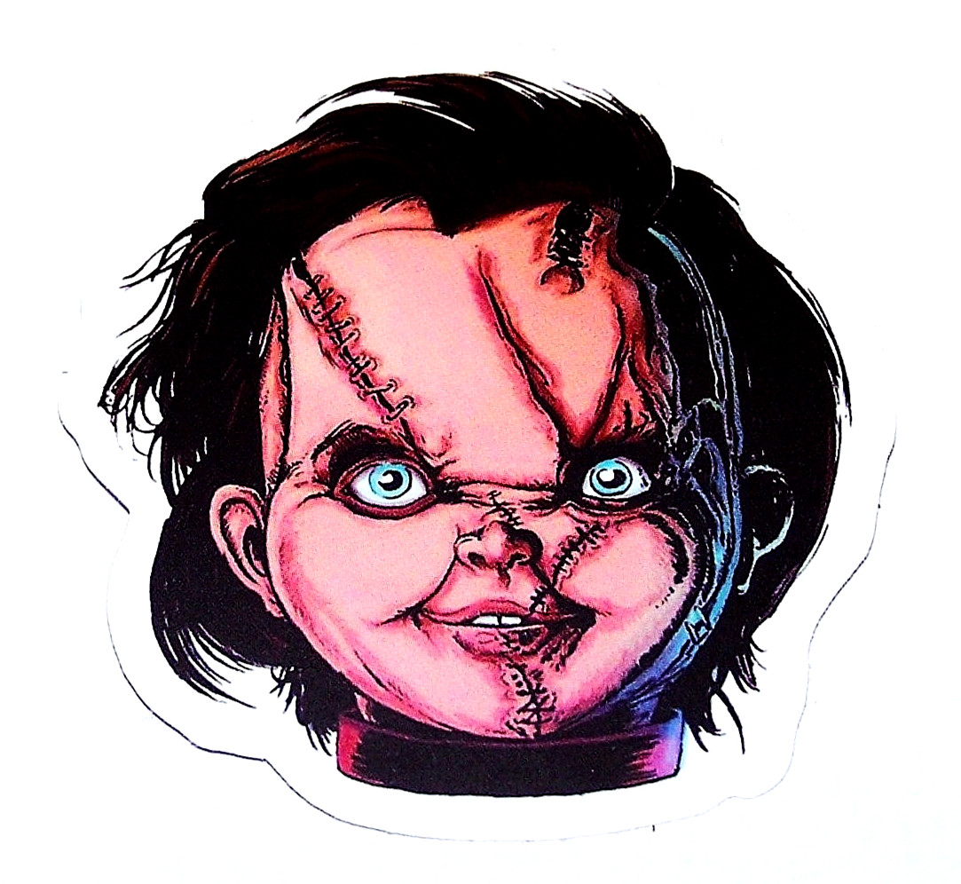 CHUCKY Child's Play Cut Sticker Decal Movie Horror Film Chucky Doll