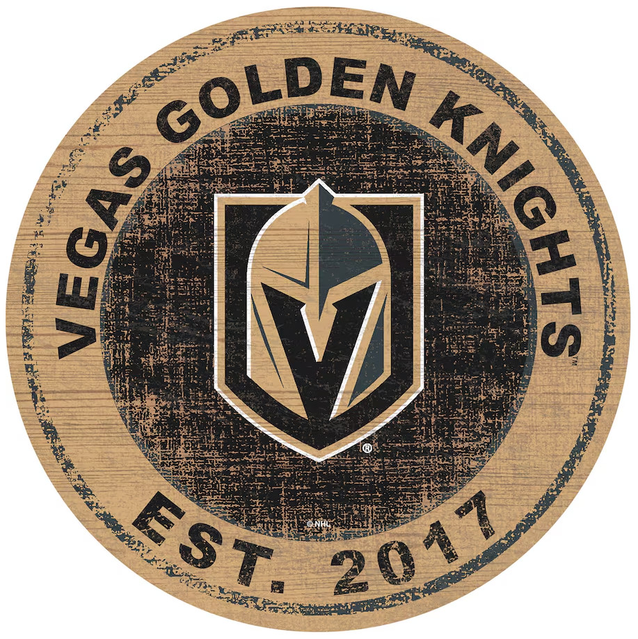 Vegas Gold Black Hockey Weather Resistant Vinyl Sticker/Decal 03