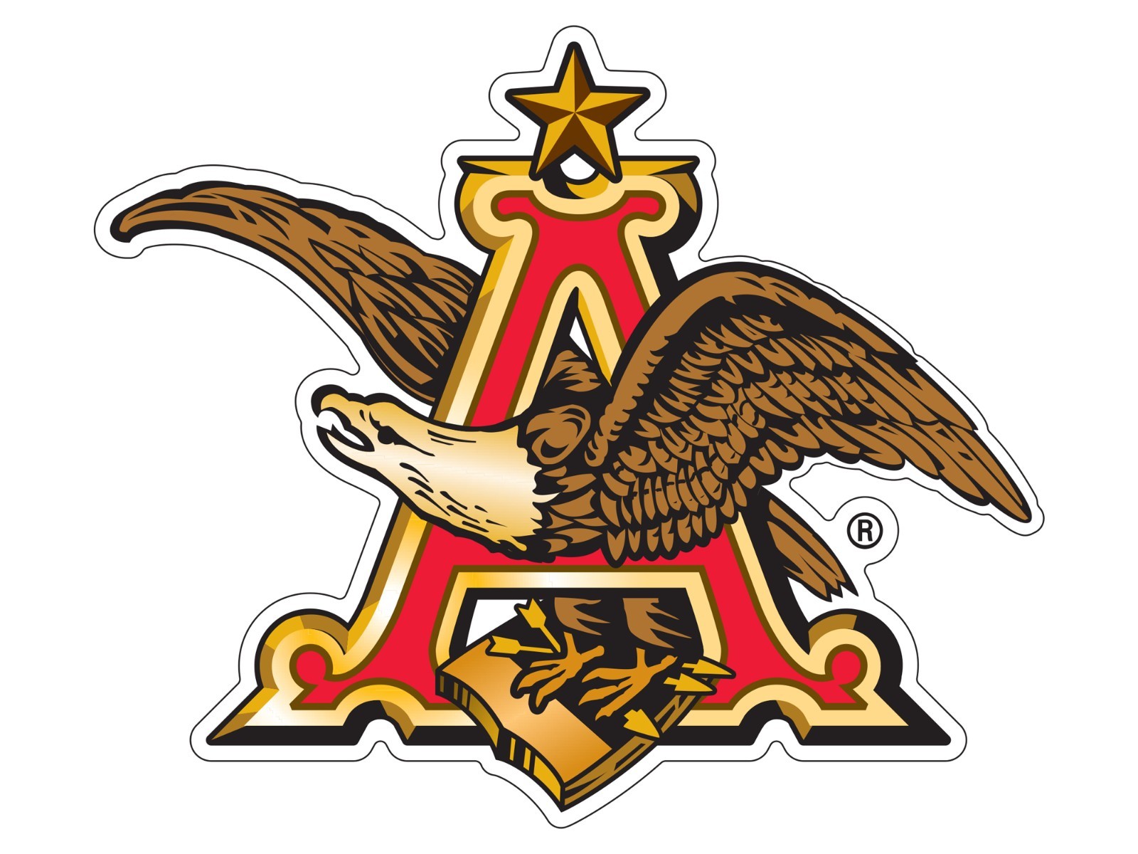 Anheuser Busch Logo Indoor Wall Vinyl Decal Sticker 5" – 52"
