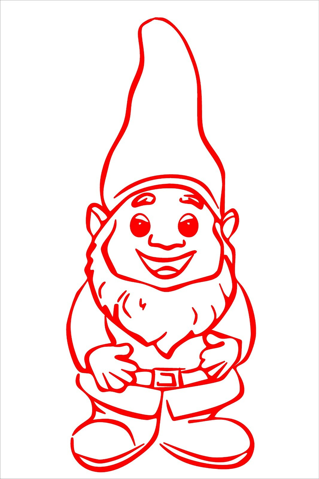 Happy Garden Gnome Decal car truck vinyl sticker graphic