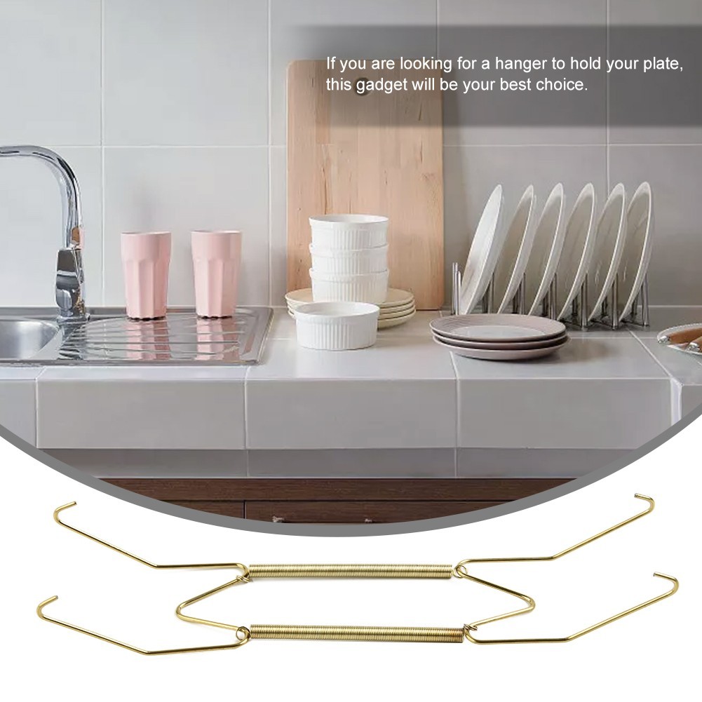 1pcs 5 Sizes Wall Display Invisible Dish Hangers Adjustable Plate Brand New