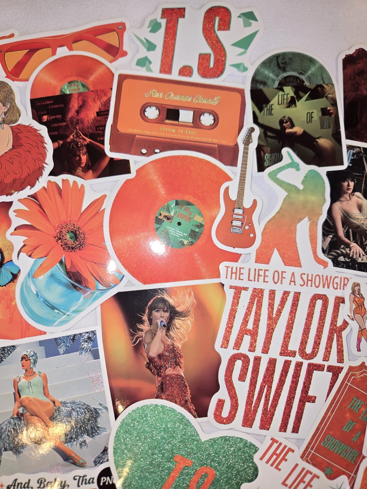50pc Taylor Swift Stickers "Life of A Show Girl"