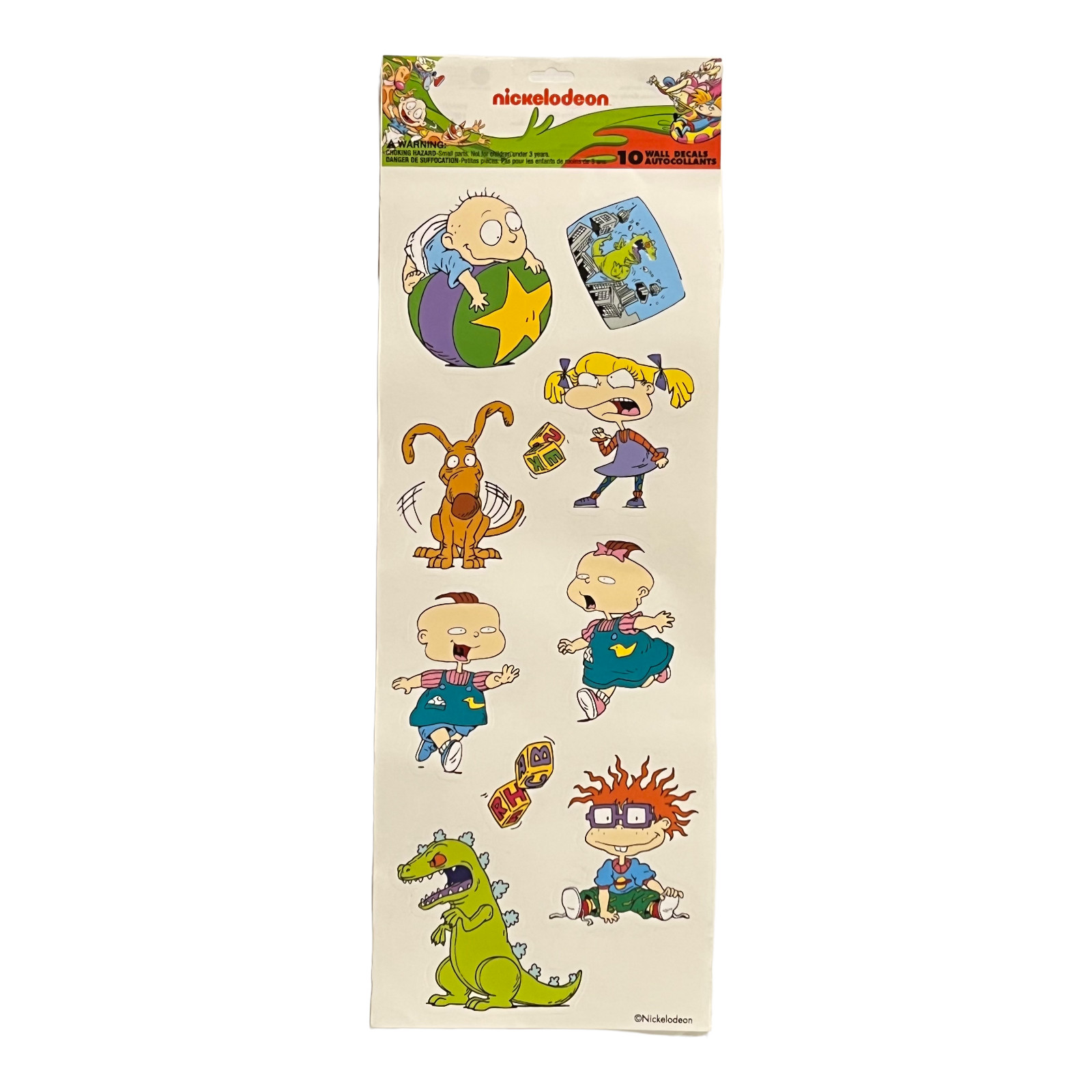 Nickelodeon 10 Wall Decals Removable Tommy Chuckie Angela Lil Phil Dil 3-4" Tall