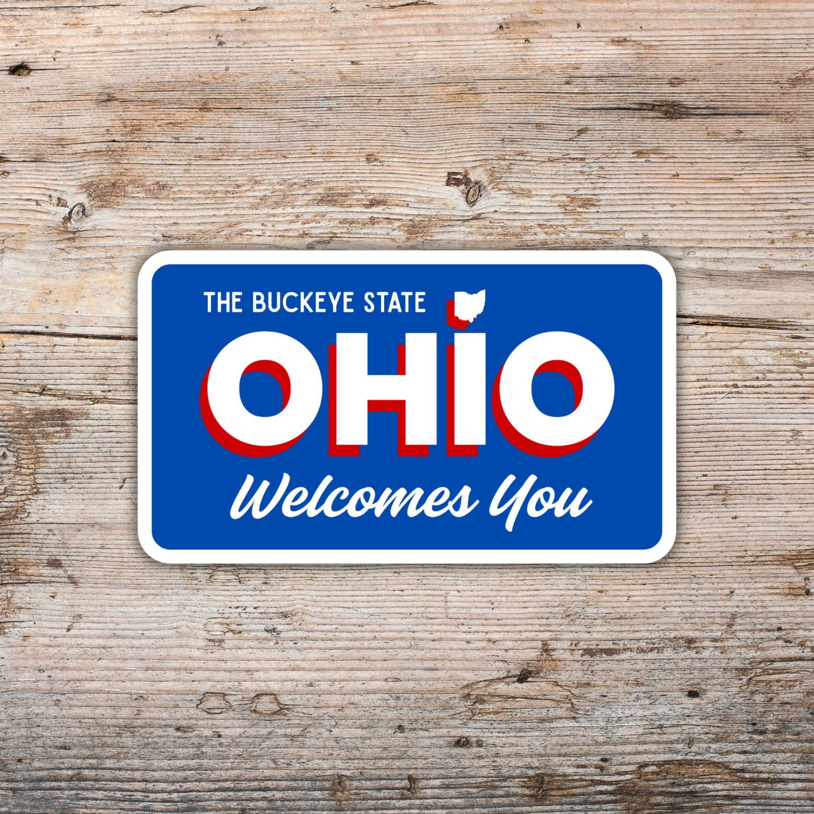 Welcome to Ohio Sticker The Buckeye State Vinyl Waterproof Decal