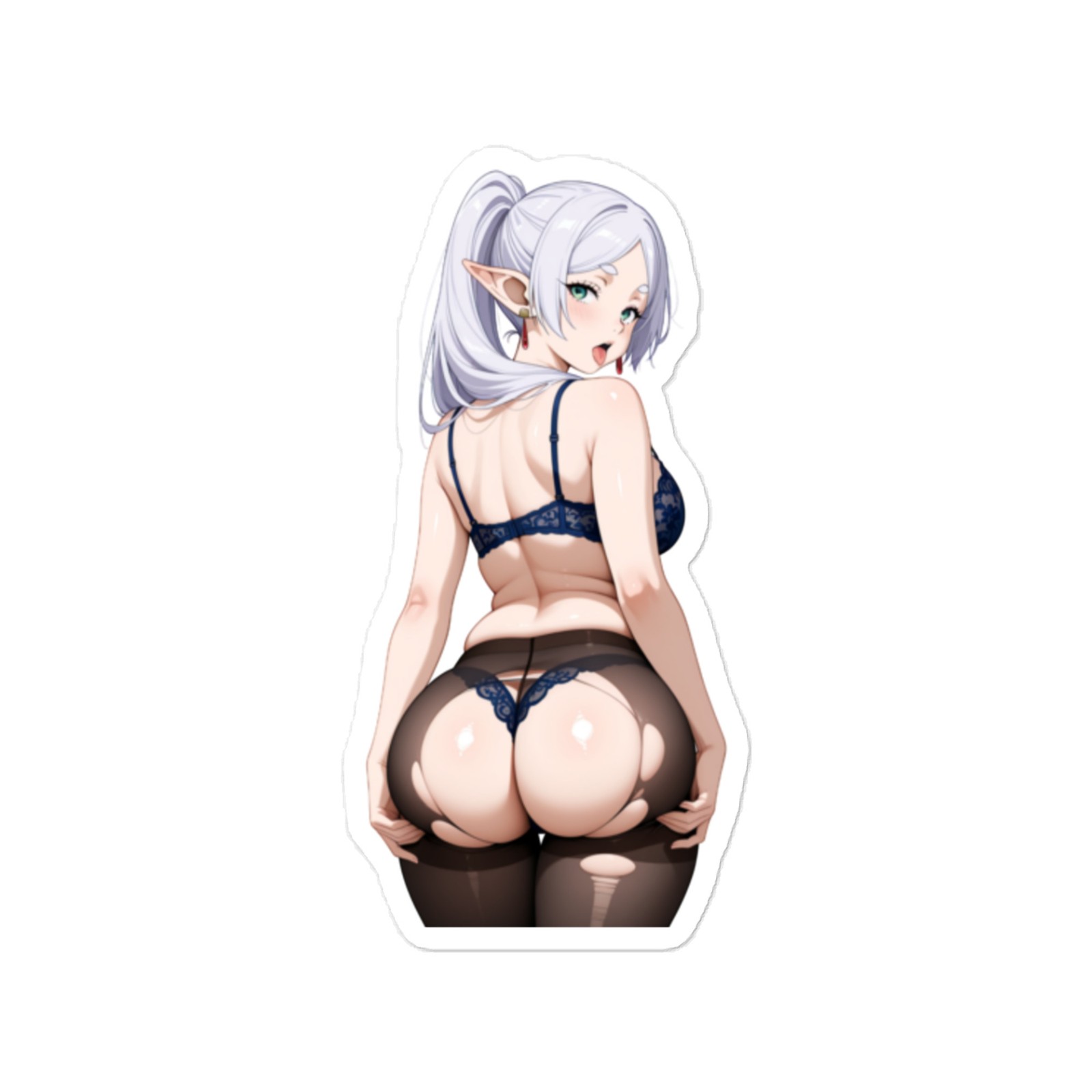 Frieren Anime Sticker – 6" Tall Waifu Weatherproof Vinyl Car Decal