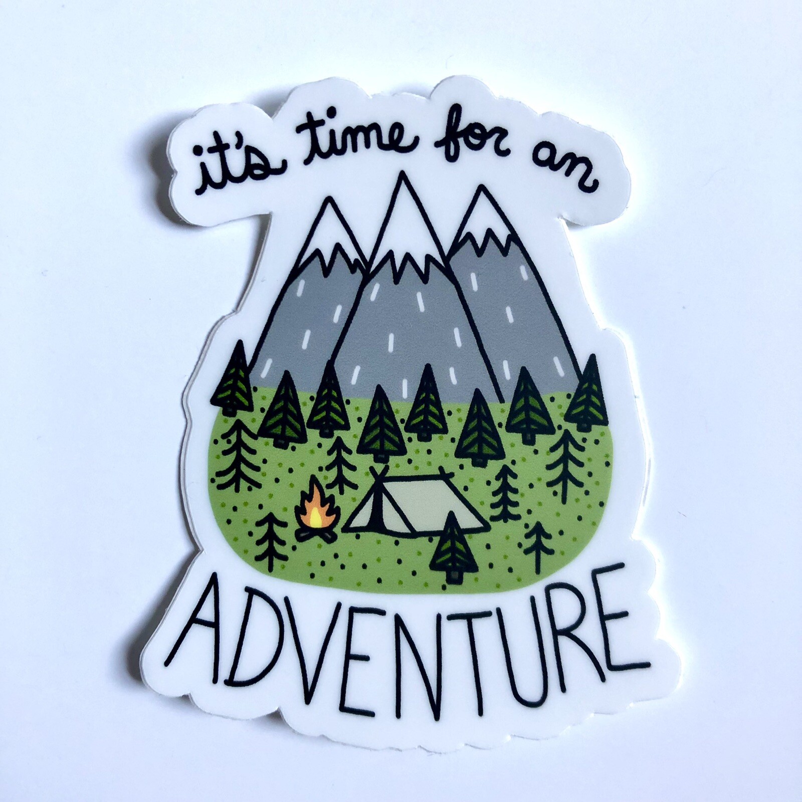 NEW! Turtle’s Soup SET OF 4 VINYL STICKERS / DECALS — 3×3” Cute Camping Theme