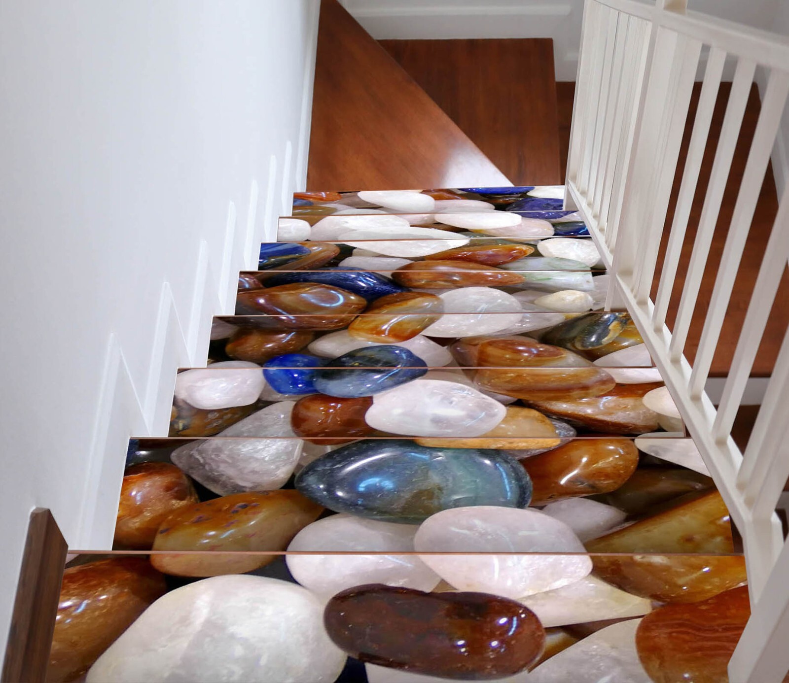 3D Jade Stones W040 Stairs Risers Decoration Photo Mural Vinyl Wallpaper Vera