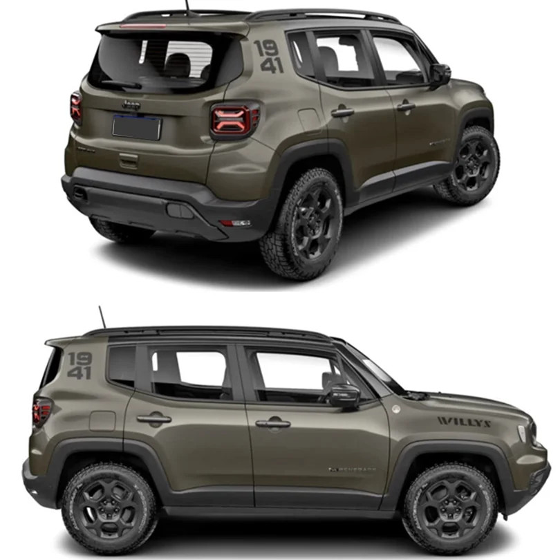 Aftermarket 1941 Heritage-Style Hood Scoop Decal for Jeep Renegade (2016–2025) |