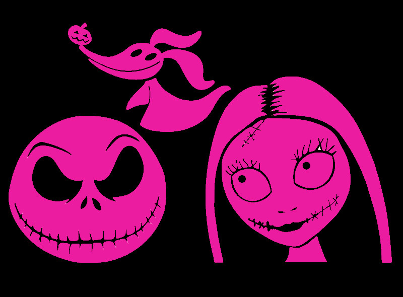JACK SKELLINGTON FAMILY, SALLY, ZERO DOG GHOST, Decal Sticker for Car, Laptop