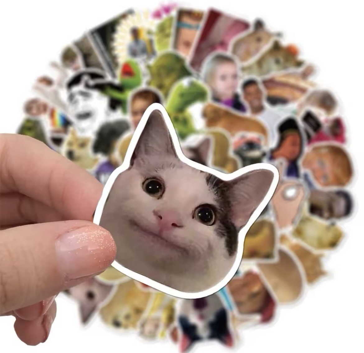 Meme Funny Style Stickers 50pk Mixed Stickers Vine Style Matte Finish Stickers