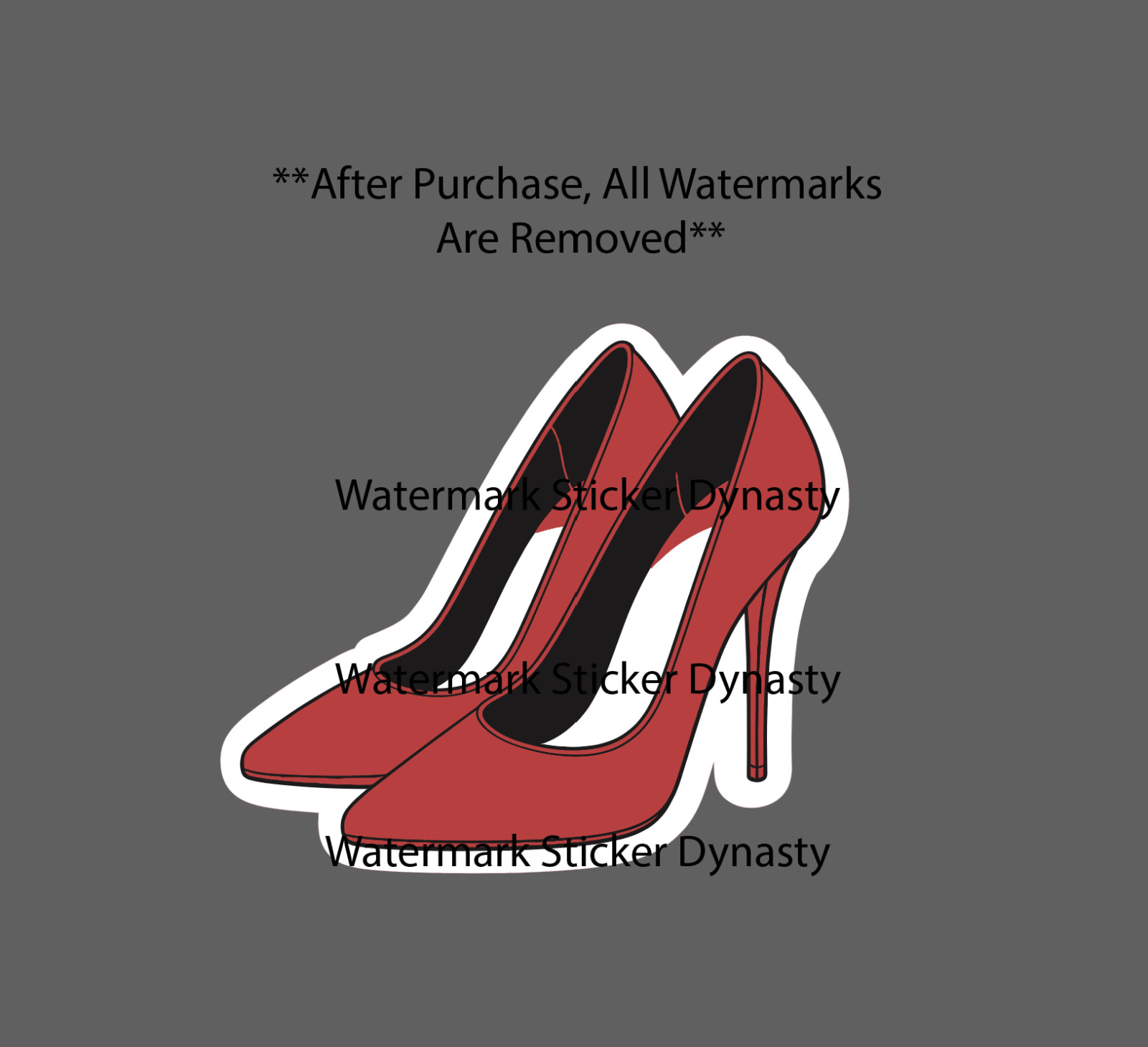 High Heels Sticker Waterproof Decal Fancy Dress Beauty Red Night Out Gift NEW