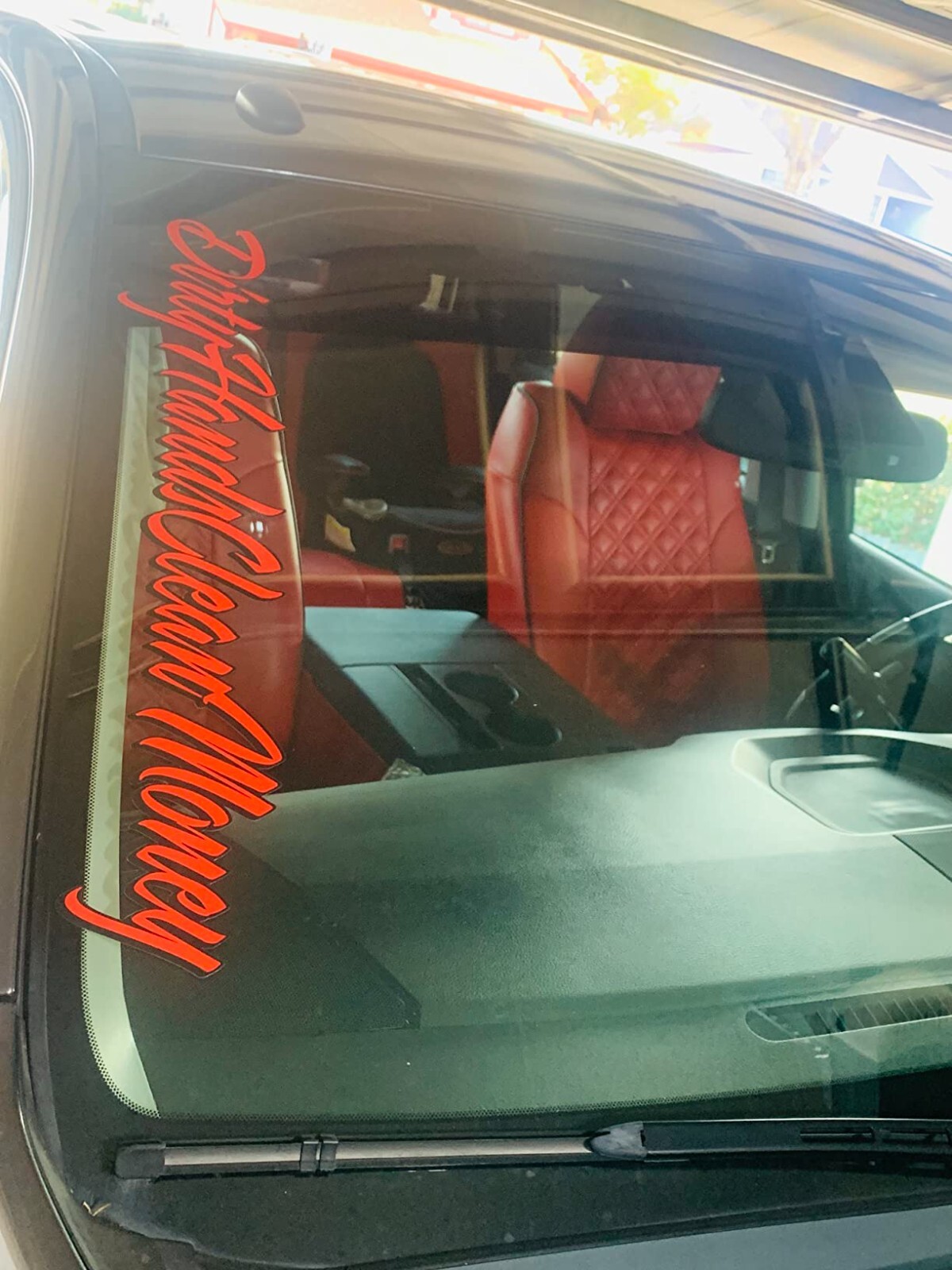 Custom Windshield Decal, Personalized Automotive Vinyl text graphic CTDP 2CL