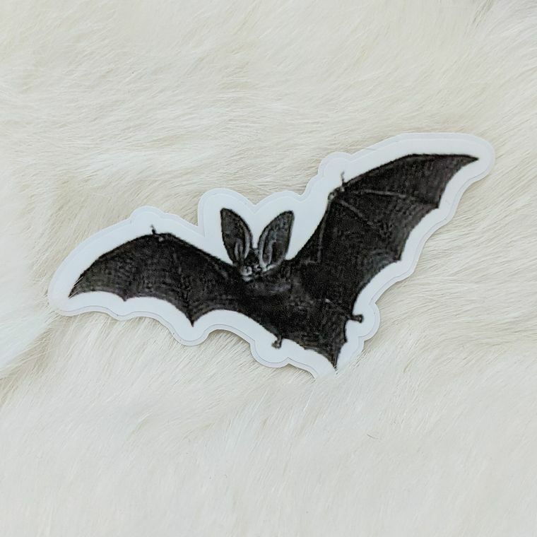 Flying BAT Vinyl Sticker 3 1/2"x 2" Laptop Notebook Mug Fade Resistant