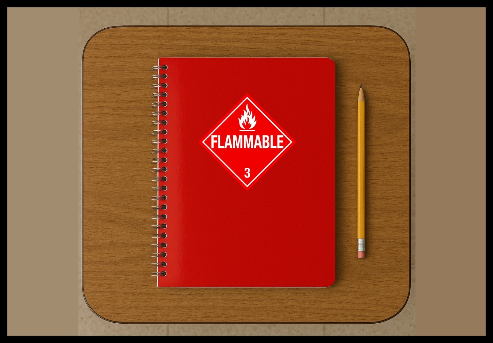 Flammable Decal Sticker Warning Red Diamond Work Shop Explosives Caution Danger
