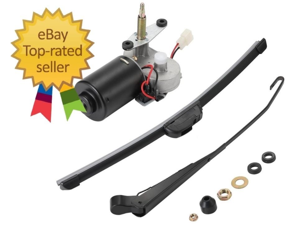 Electric UTV Windshield Wiper Kit, Universal 12V UTV Electric Windshield