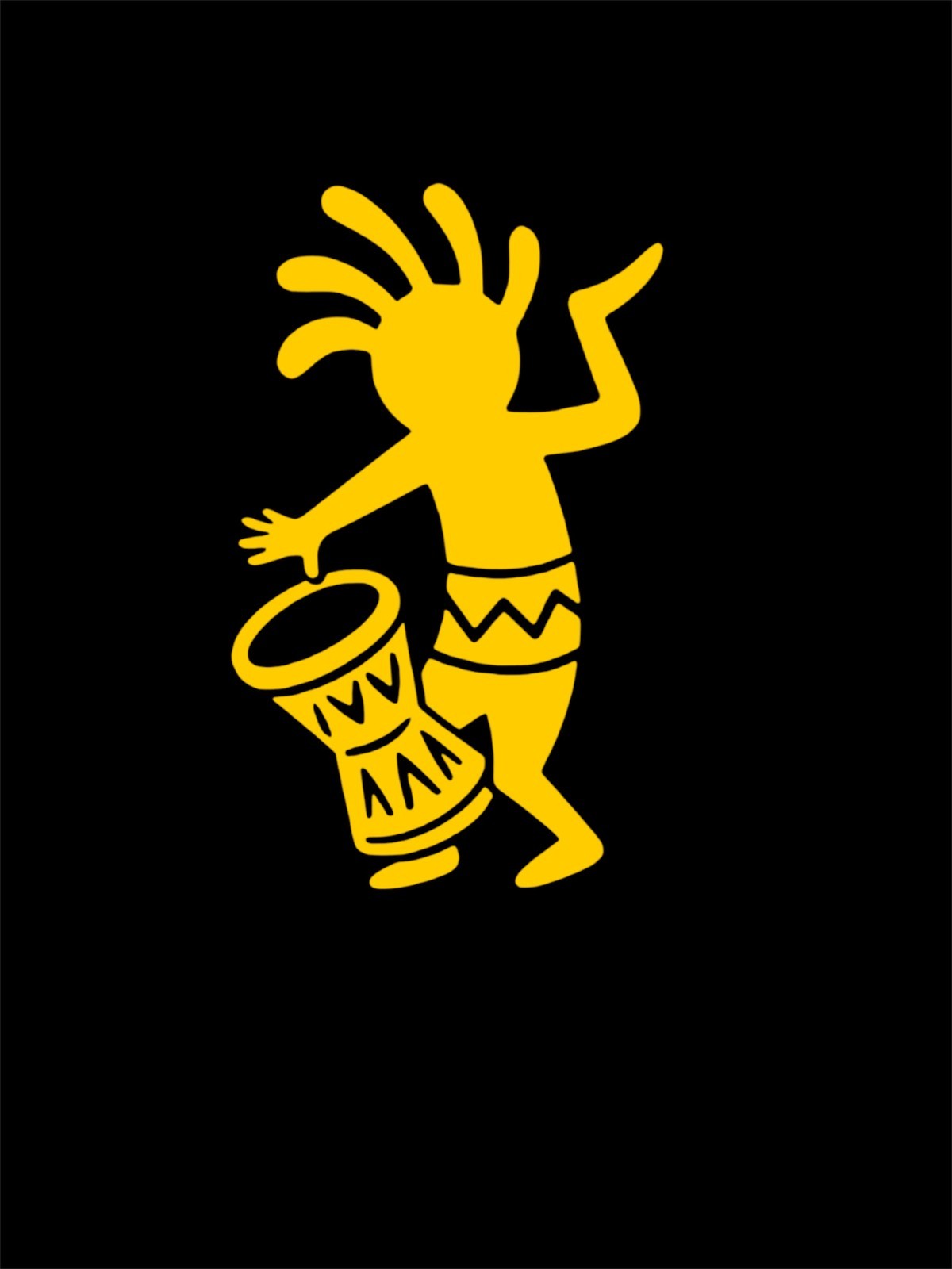 KOKOPELLI Drummer #1 Decal for car Windows Laptops Any Smooth Surface