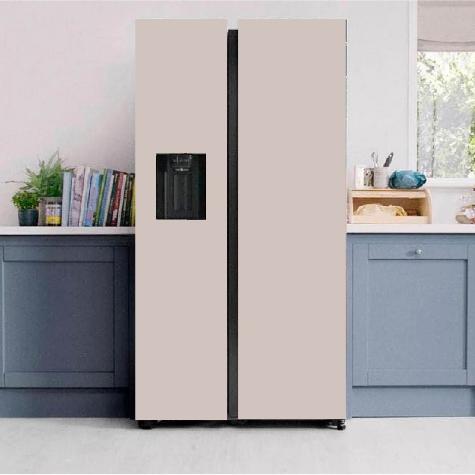 Angora Refrigerator Vinyl Wrap – Peel and Stick Kitchen Upgrade