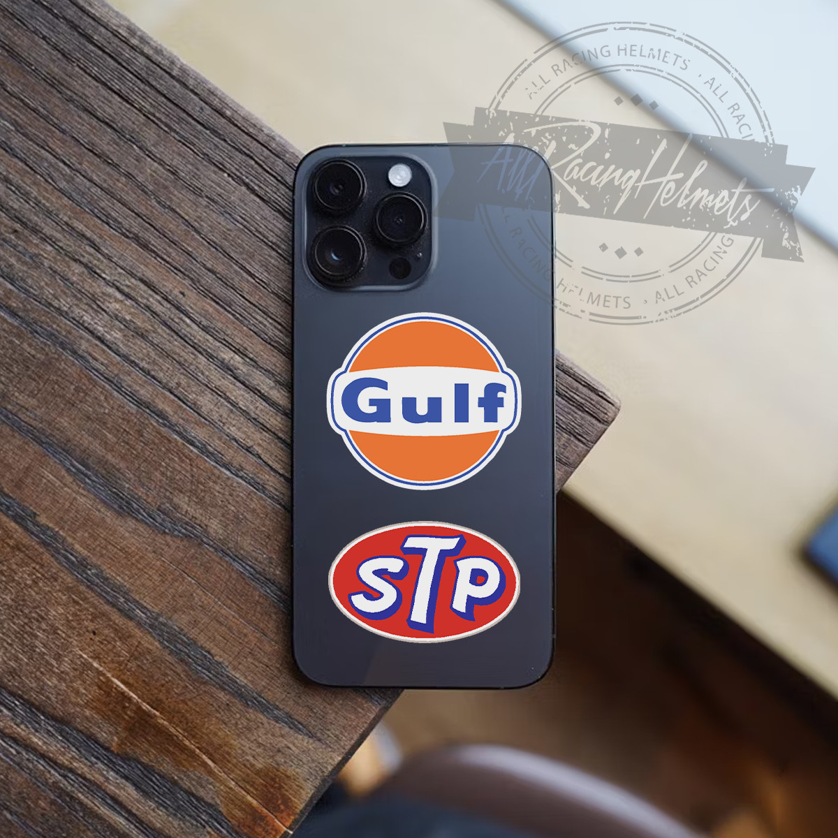 Motorsport Racing Nascar STP GULF A4 Printed Vinyl Decal Sticker High Quality