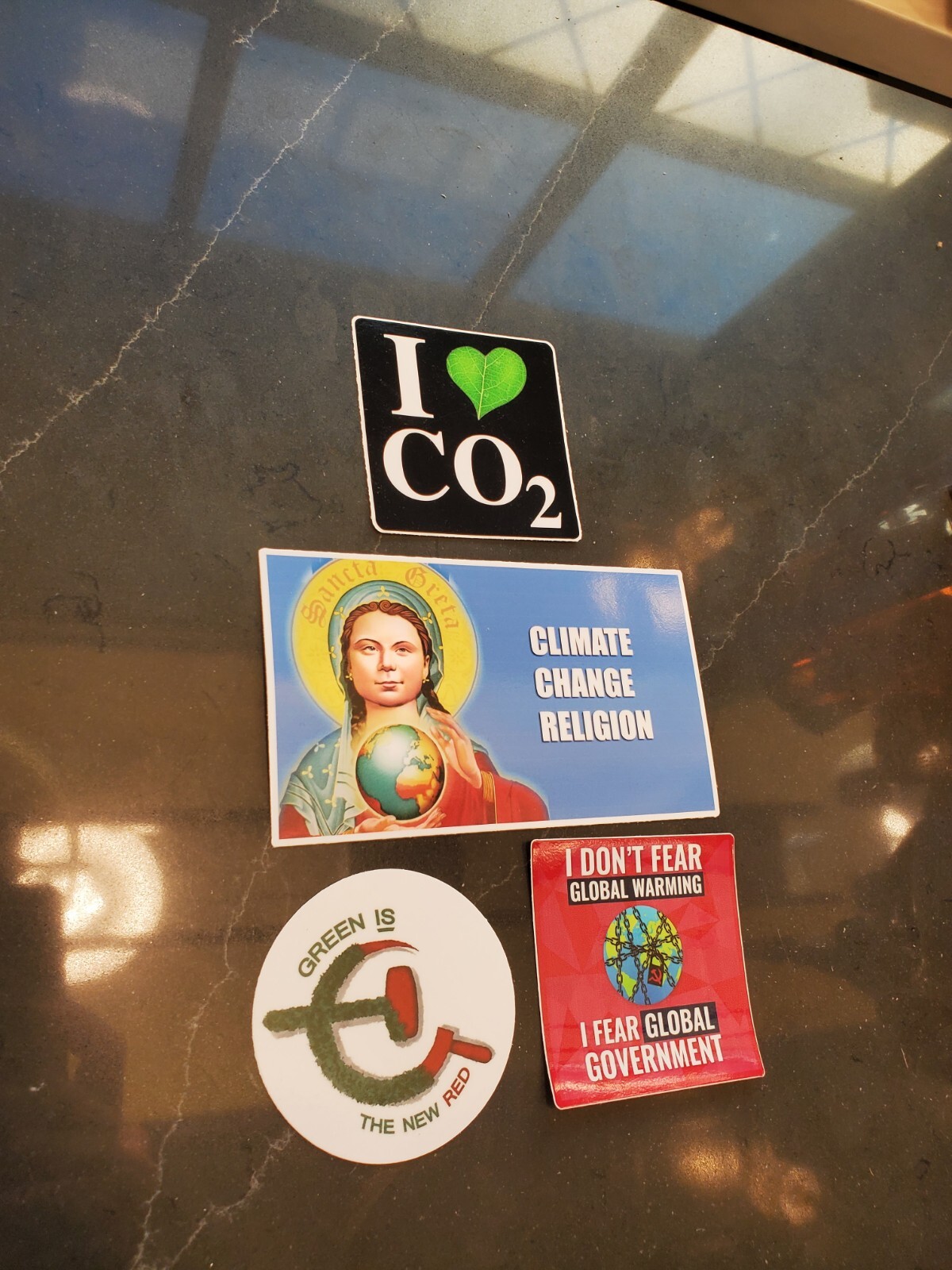 Greta Thunberg Sticker Global Warming HOAX false prophet Fake Religion