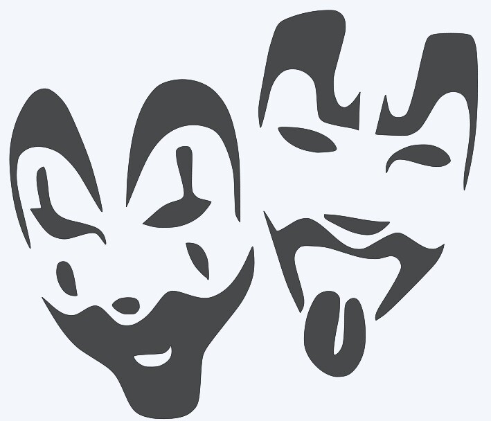 HUGE CLOWN FACES VINYL TWIZTID ICP INSANE CLOWN POSSE RARE juggalo shaggy