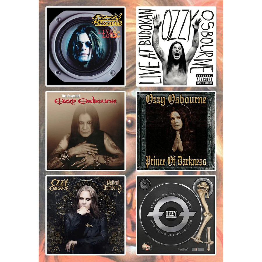 Ozzy Osbourne Sticker Pack | Bark At The Moon Diary Of A Madman Blizzard Of Ozz