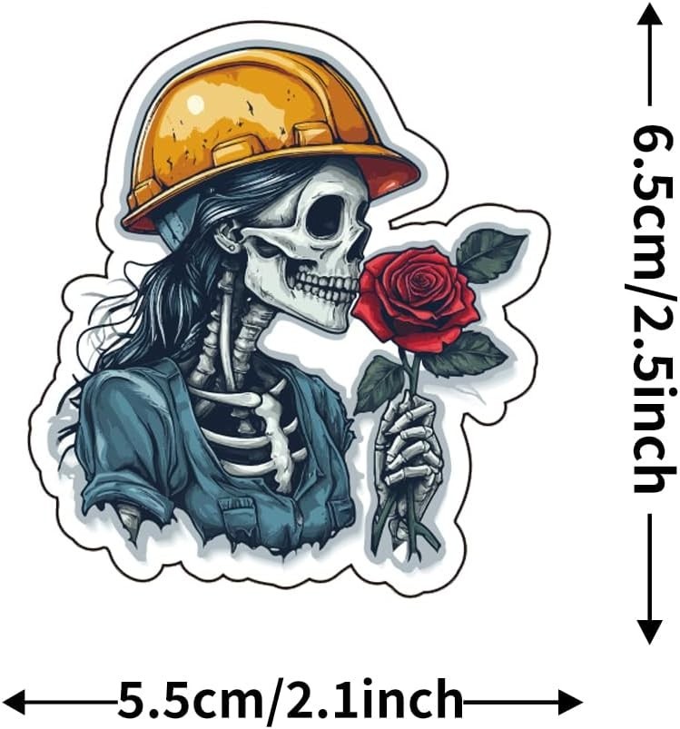 Women Hard Hat Stickers | Blue Collar Decals for Hardhat | Woman in Trade Empowe