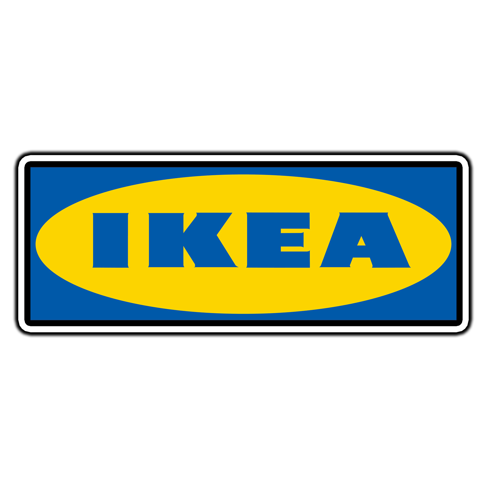 #3022 IKEA Logo #1 Sticker Brand Waterproof Vinyl Decal Die-Cut Car