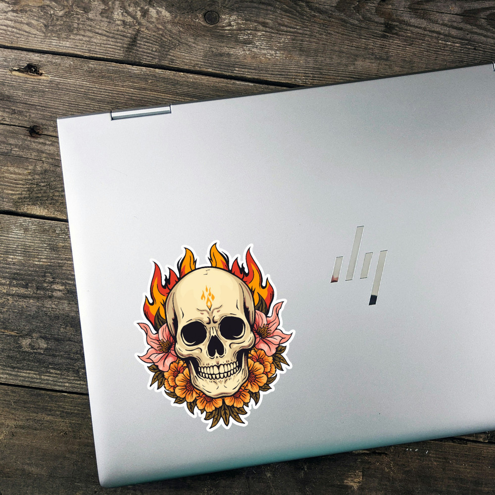 Skull Sticker Waterproof Vinyl Decal Glossy Matte Laminated NEW