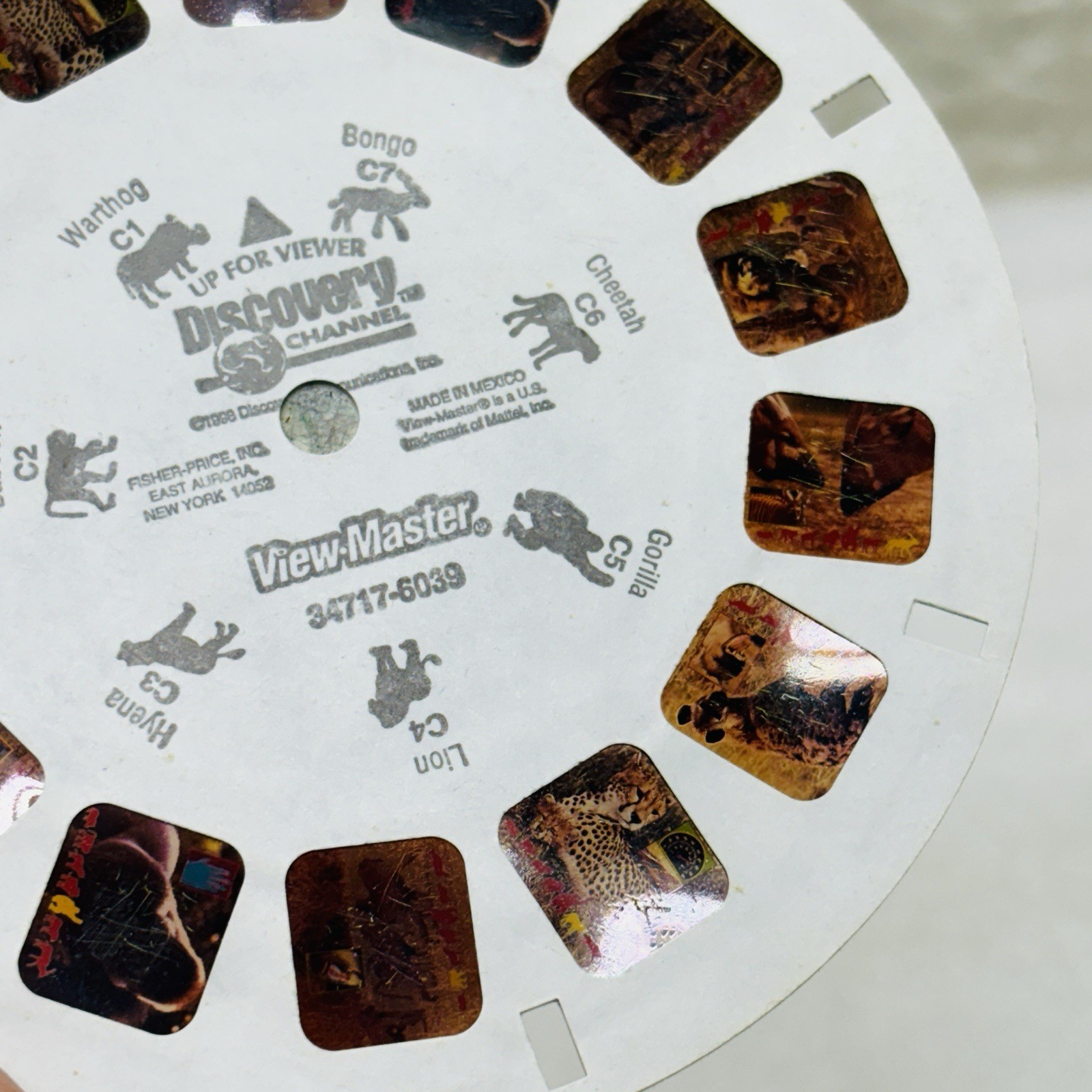 VTG‼ Discovery Channel – On Safari Animals View-Master Color Reel C ONLY • VG‼