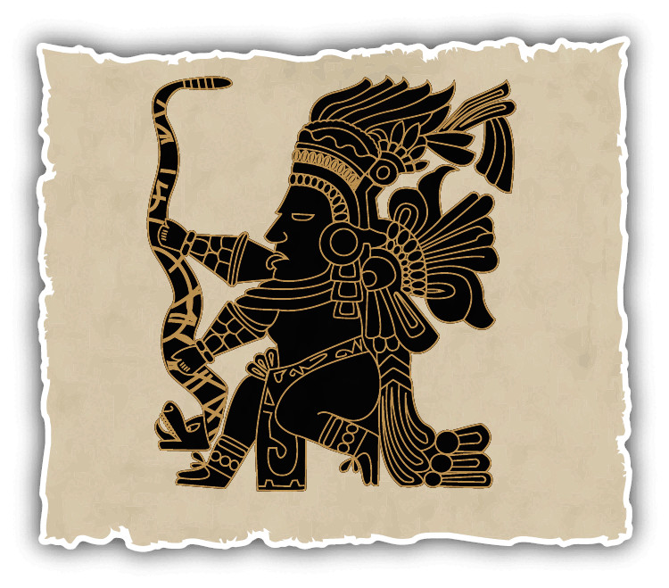 Mayan And Inca Indian Symbol Car Bumper Sticker Decal