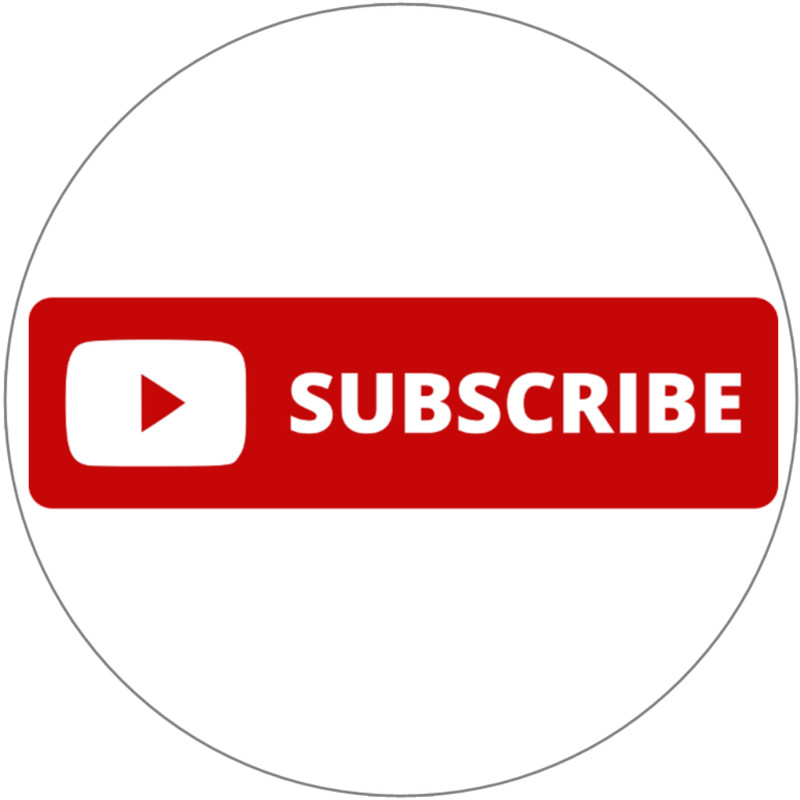Subscribe – 3 Pack Circle Stickers 3" x 3" – Internet Video Creator Channel