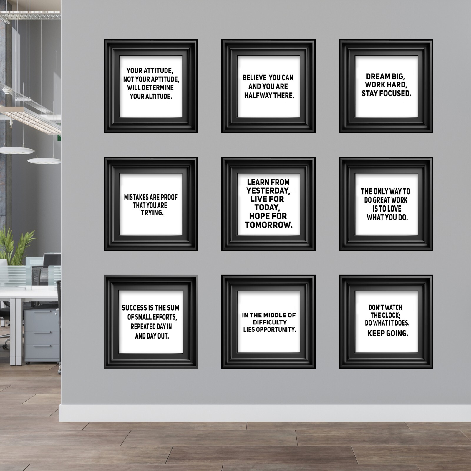 Motivational Wall Art – Peel and Stick Vinyl/removable Wall Decals. 3D illusion.