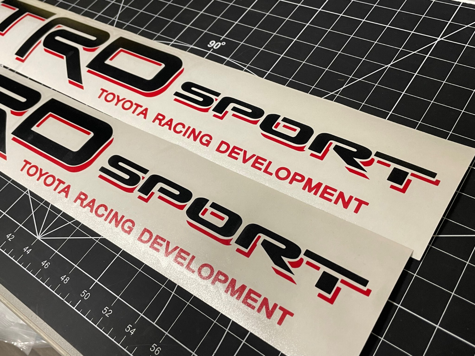 2x TRD Sport Decal for Toyota Tacoma Tundra Bedside Vinyl Decal CUSTOM COLOR
