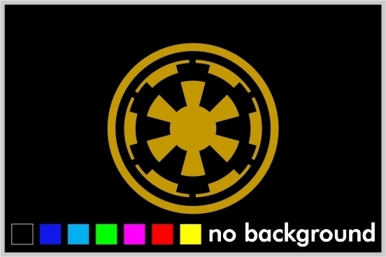 Star Wars Galactic Empire Logo Sticker Vinyl Decal Car Truck Window Wall Decor