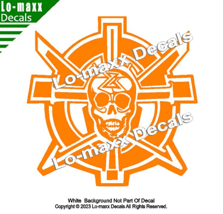 Z Skull Circle Original Custom Graphic Art High Performance Die Cut Vinyl Decal