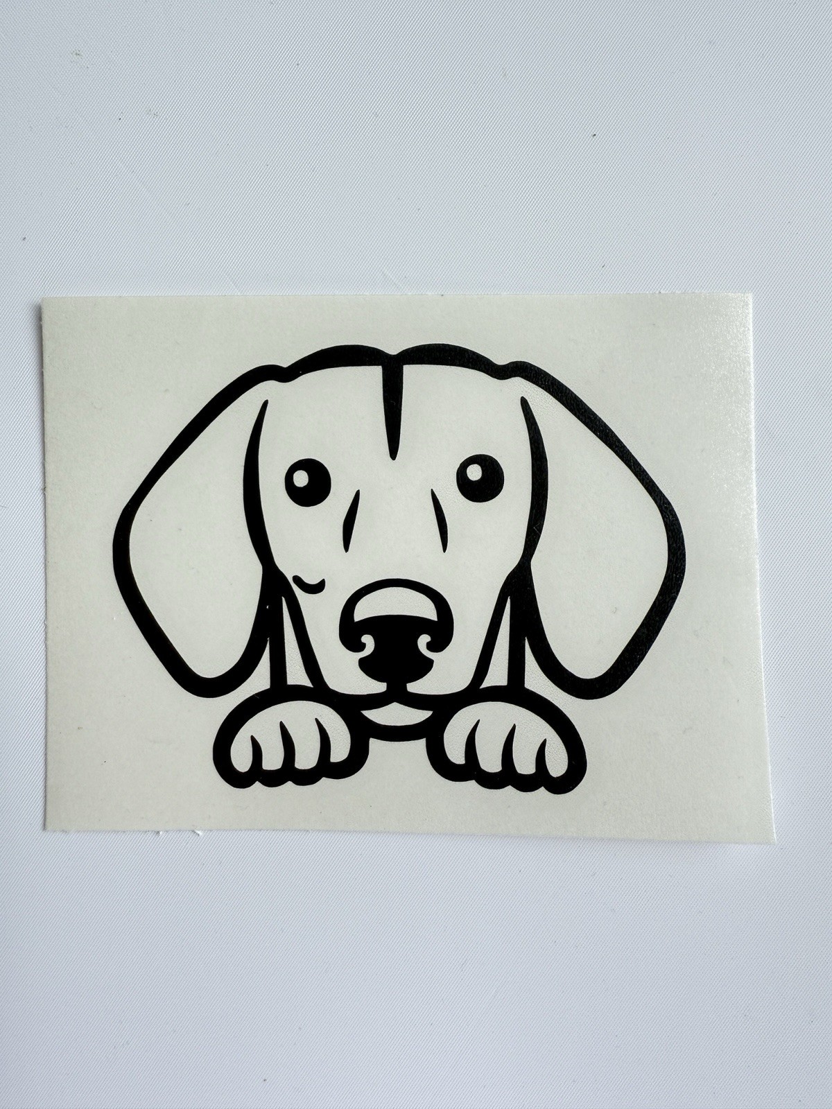Dachshund Puppy Dog Wiener Hotdog Vinyl Decal Sticker Bumper Sticker Car Art
