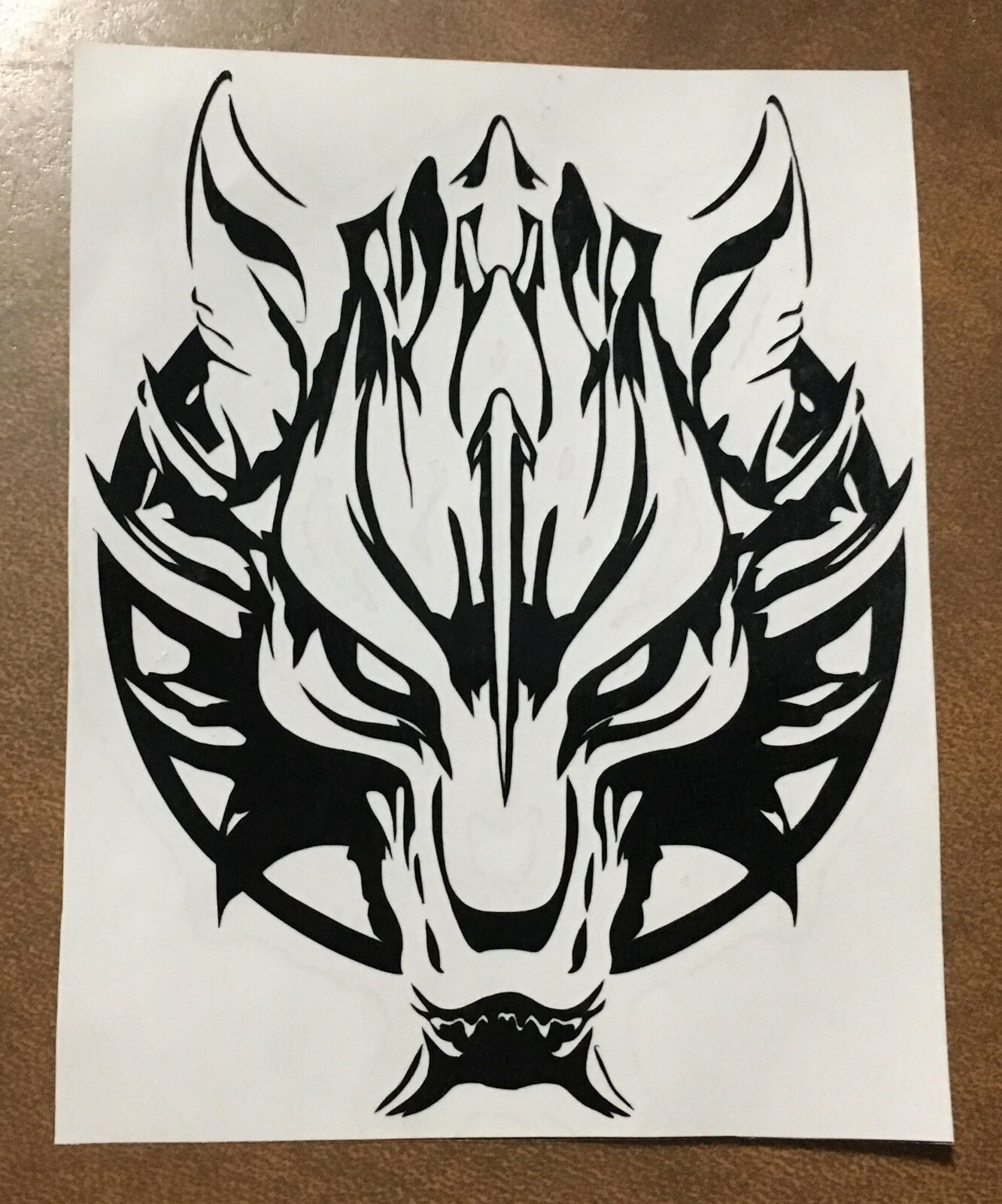 Fenrir Wolf Final Fantasy 7 VII Advent Children Monster Boss Vinyl Decal Sticker