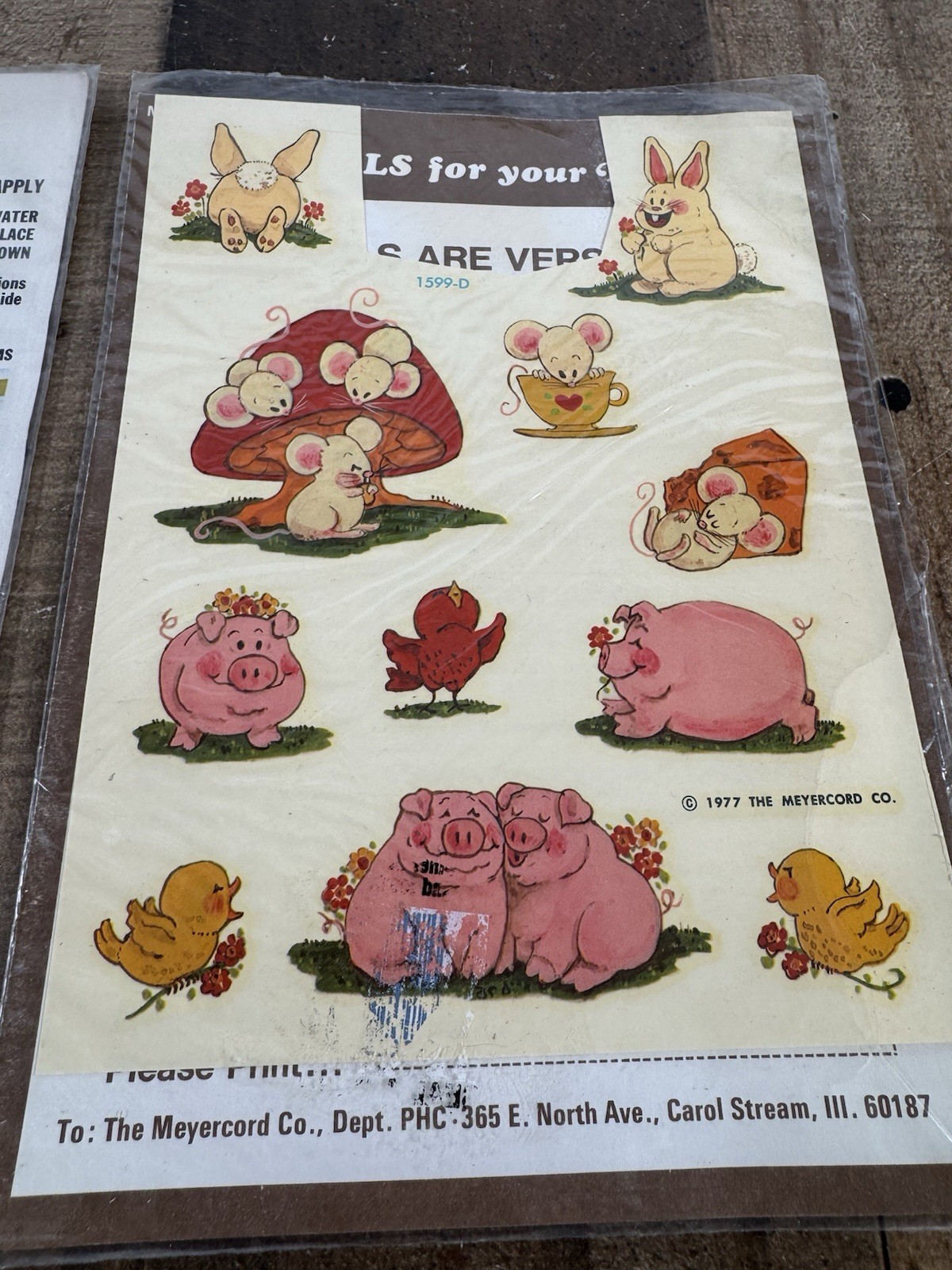 Vintage 1976-77 Meyercord Co. Decal Stickers – 2 Asst packages – A few missing